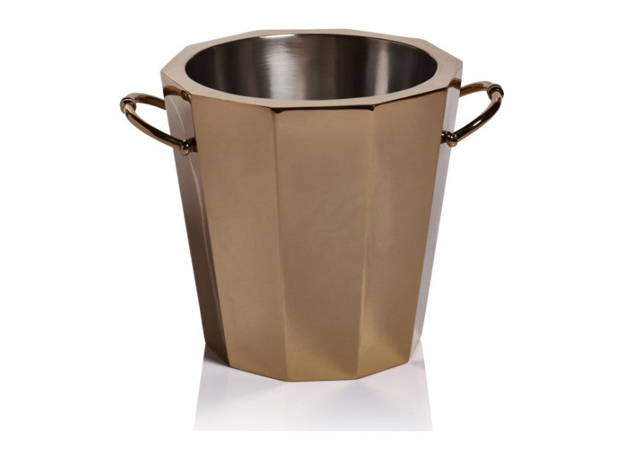Alessia Double Wall Ice Bucket Cooler - Gold