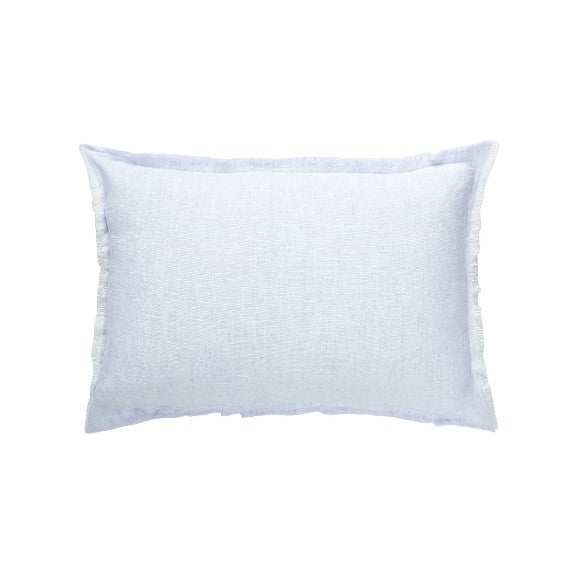 Sky Blue Crossdye Linen Pillow