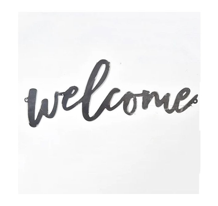 Tin Welcome Sign