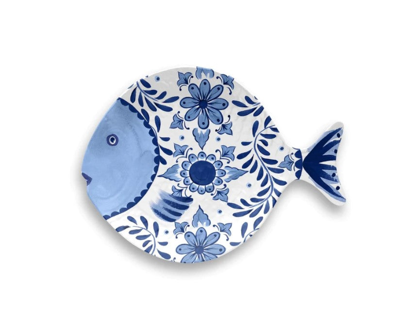 Cobalt Casita Figural Fish Tray