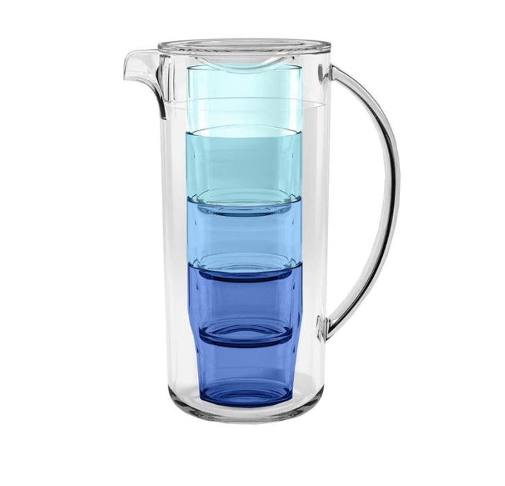Simple Nested Pitcher - Stacked, Set Of 4