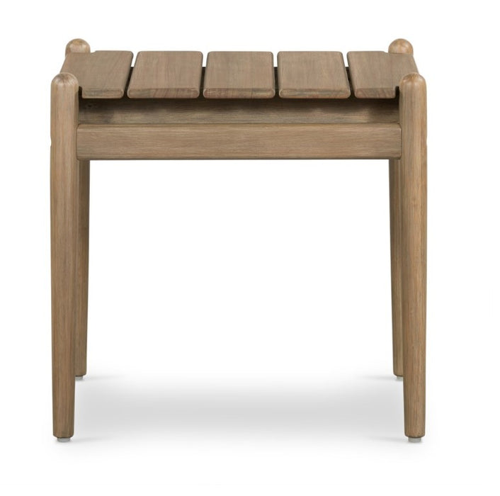 Rosen Outdoor End Table - Natural Eucalyptus