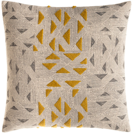 Shannon Cream/Mustard Pillow