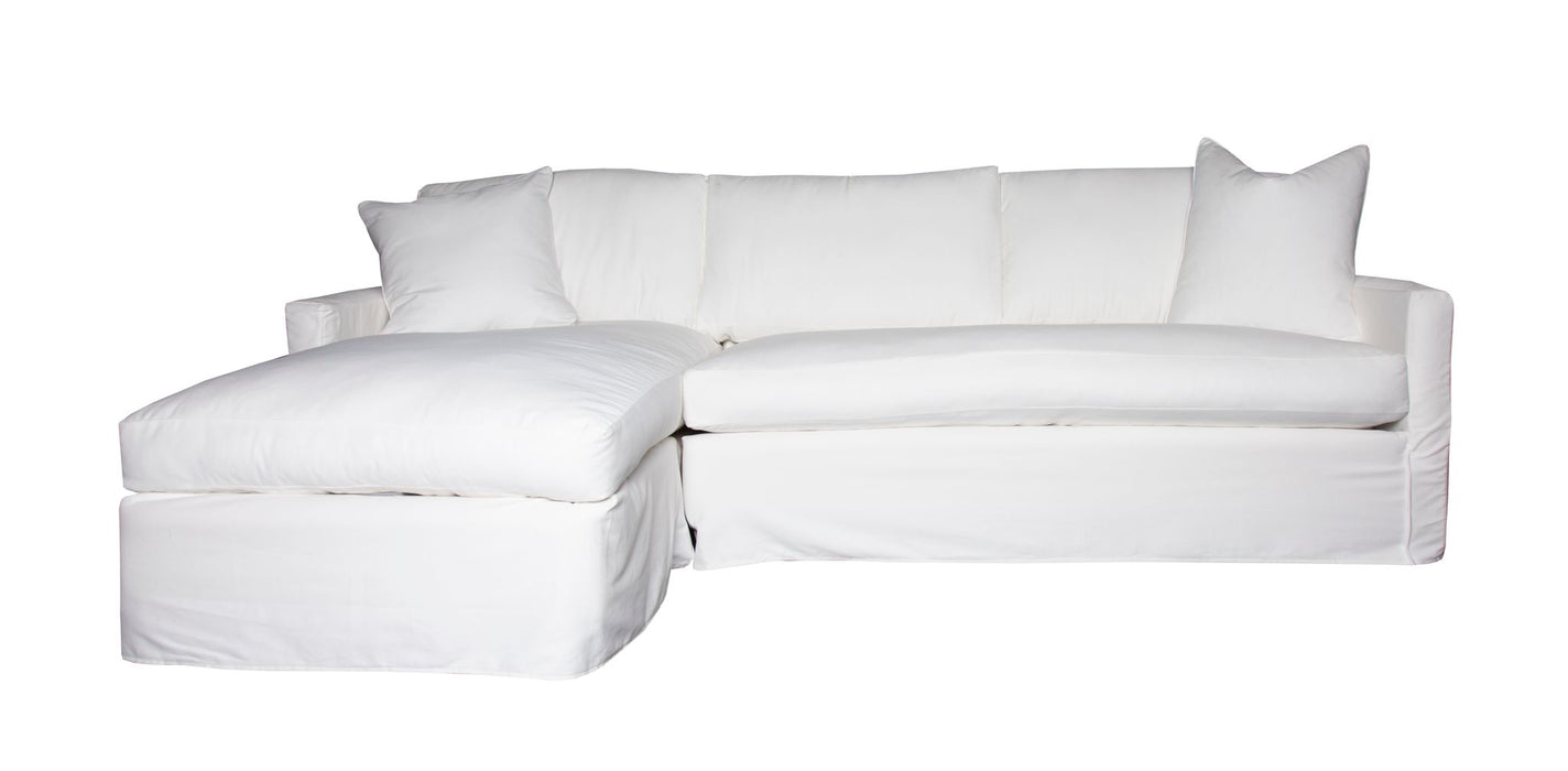 Slipcover One-Arm Sofa - McLean Arctic