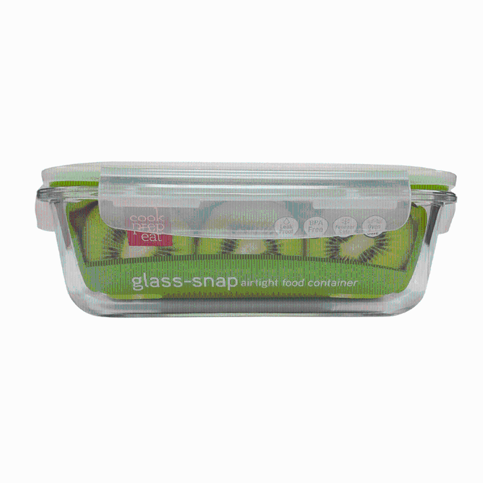 Snap-Tight Rectangle Glass Container