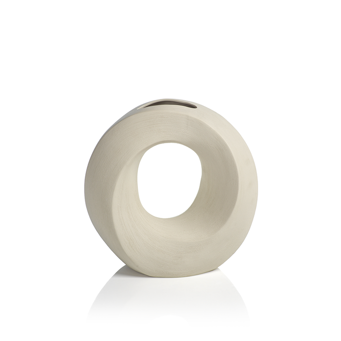 Manzanillo Porcelain Vase-Ivory