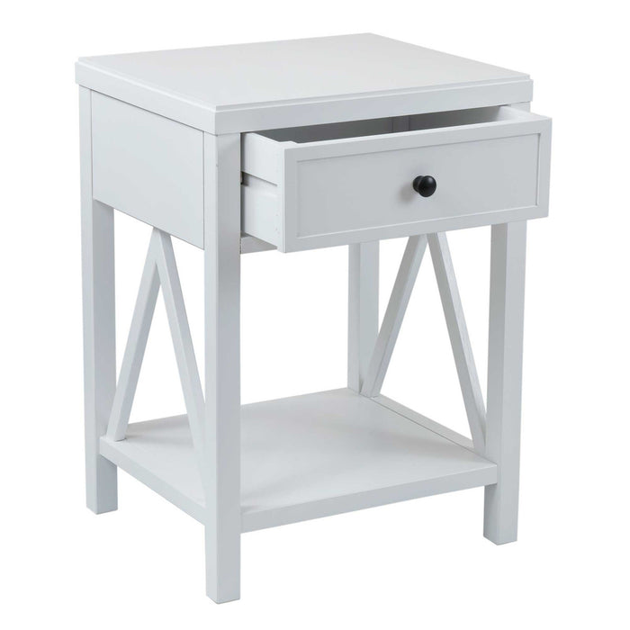 Auburn Traditional One-Drawer Side Table