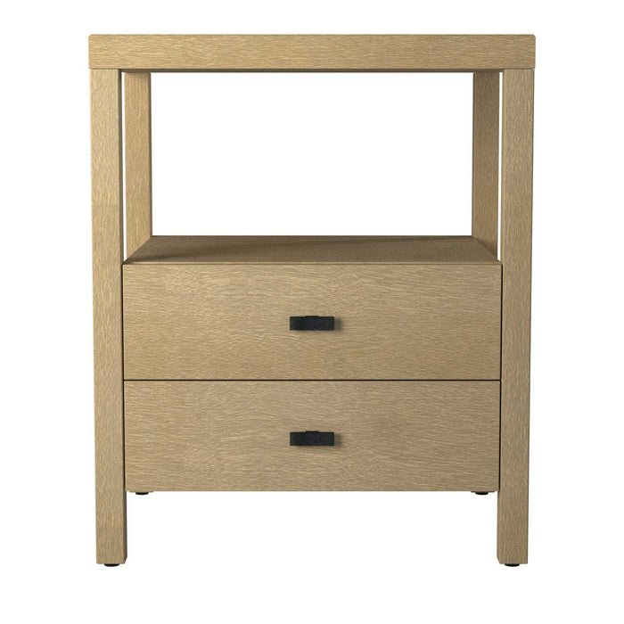 Hooper 2-Drawer Wooden Accent Side Table