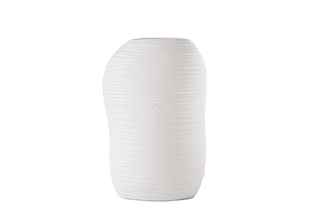Oval Tall Irregular Vase