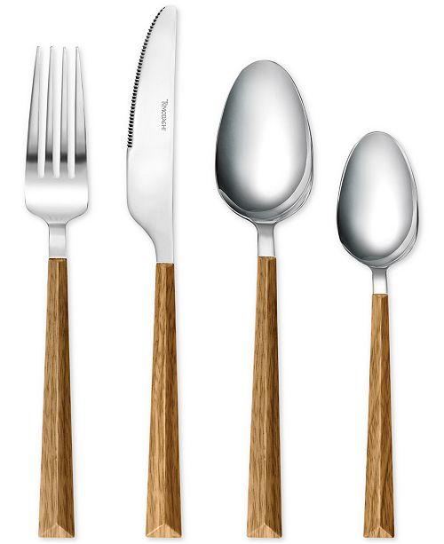 Dali Wood 16-Piece Flatware Set