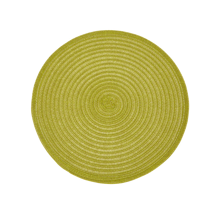 Urban Two Tone Woven Round Vinyl Placemat