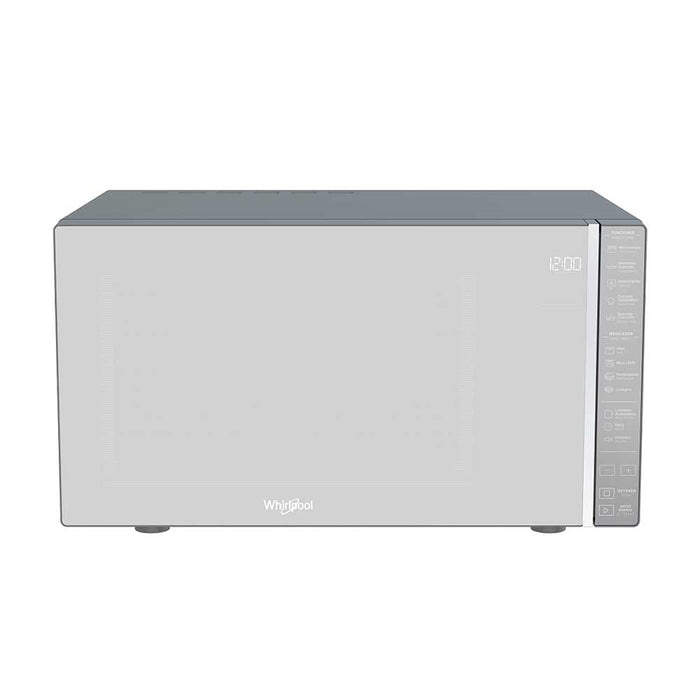 Silver Mirror Microwave