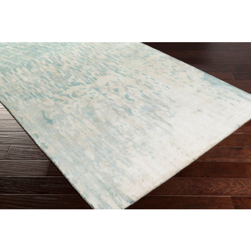 Watercolor Teal Rug