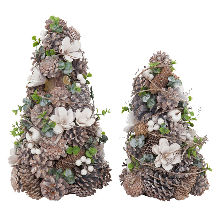 Pinecone & White Berry Tree
