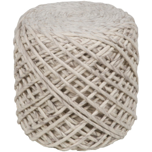 Yukon Cream Pouf