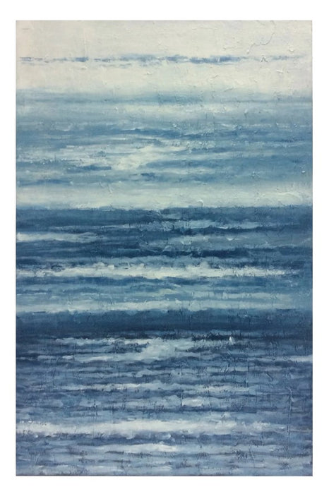 Indigo Tide Blue And White Art