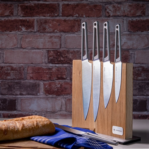 Zassenhaus Magnetic Knife Block - Oak Wood