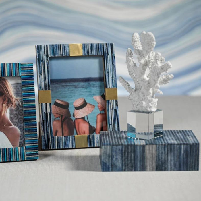 Palermo Blue Bone Inlay Frame