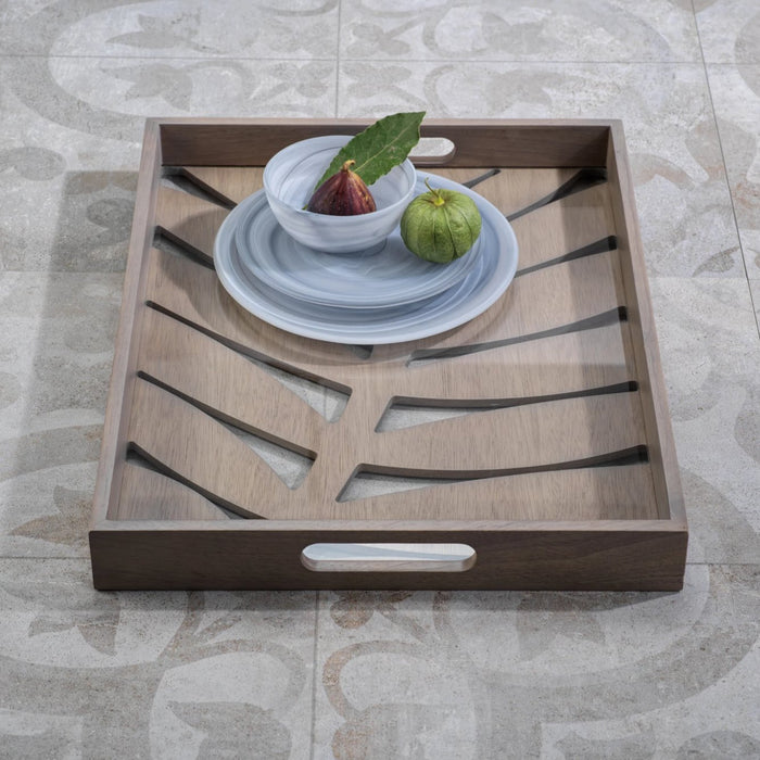 Samar Leaf Serving Tray