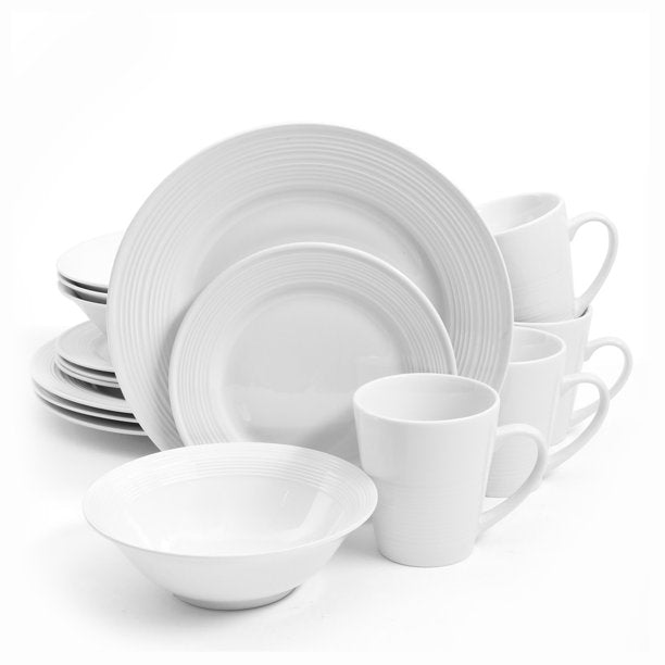 16-Piece Embossed Buffet Dinnerware Set