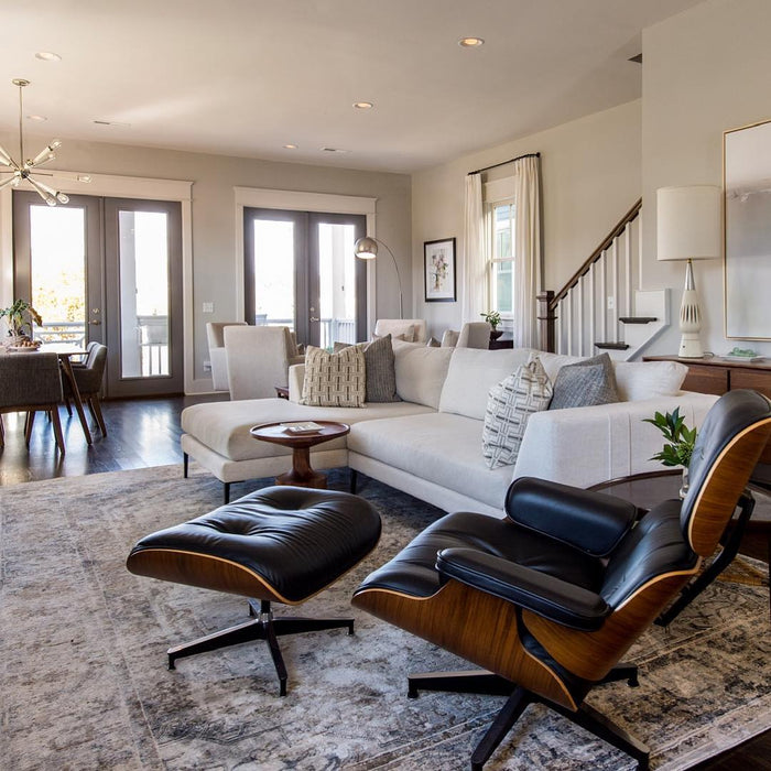 Liverpool Grey / Black 8x10 Rug