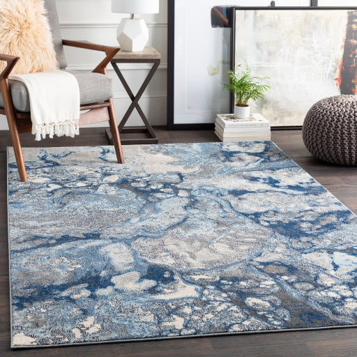 Aberdine Bright Blue Rug