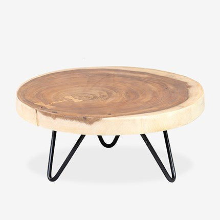 Round Wooden Teak Riser