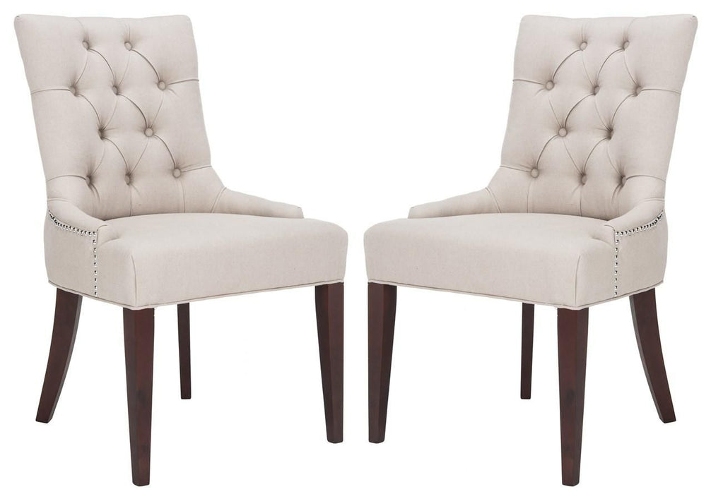 Amanda Linen Tufted Chair