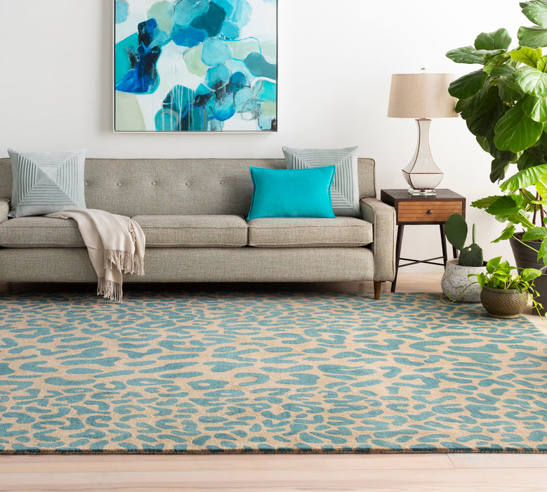 Athena Dark Green/Camel Rug