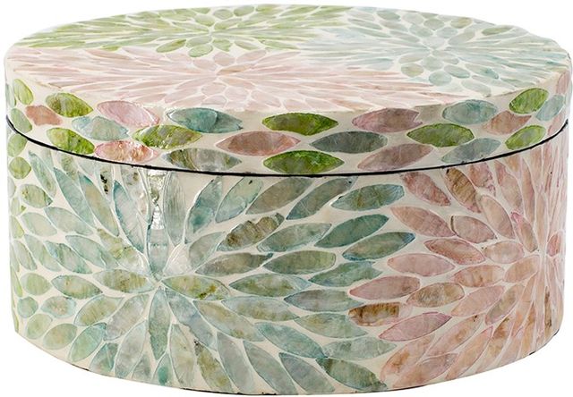 Floral Capiz Box