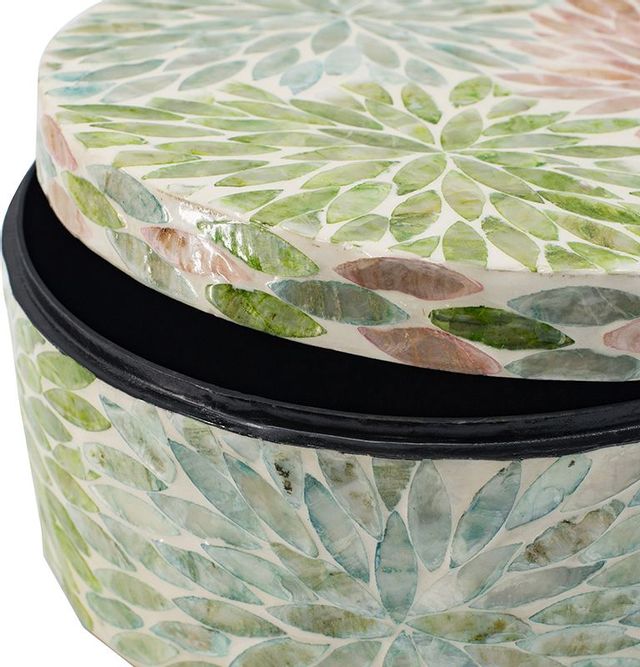 Floral Capiz Box