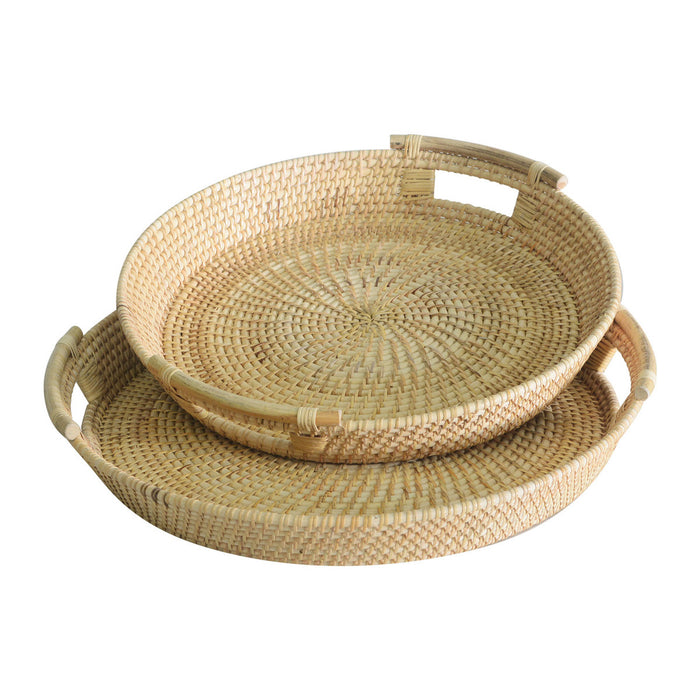 Caspar Round Woven Tray