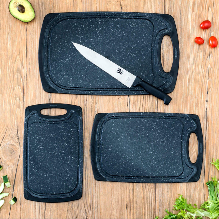 3pc. Plastic Cutting Board Set