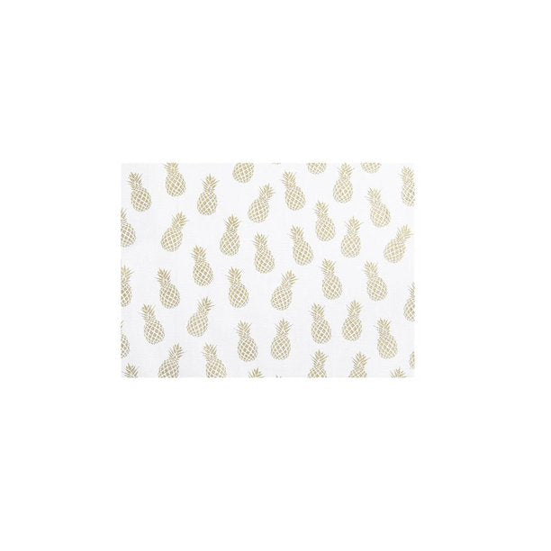 Pineapple Vinyl Placemat-Gold
