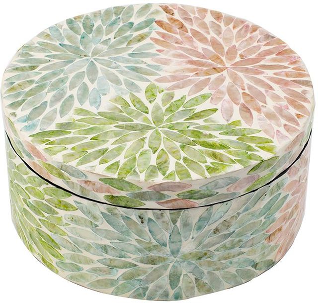 Floral Capiz Box