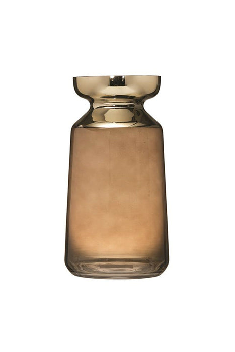 Round Metallic Candle Holder
