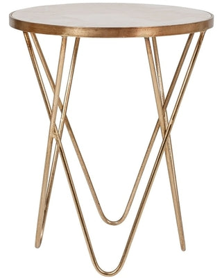 Klip Round Marble Top End Table
