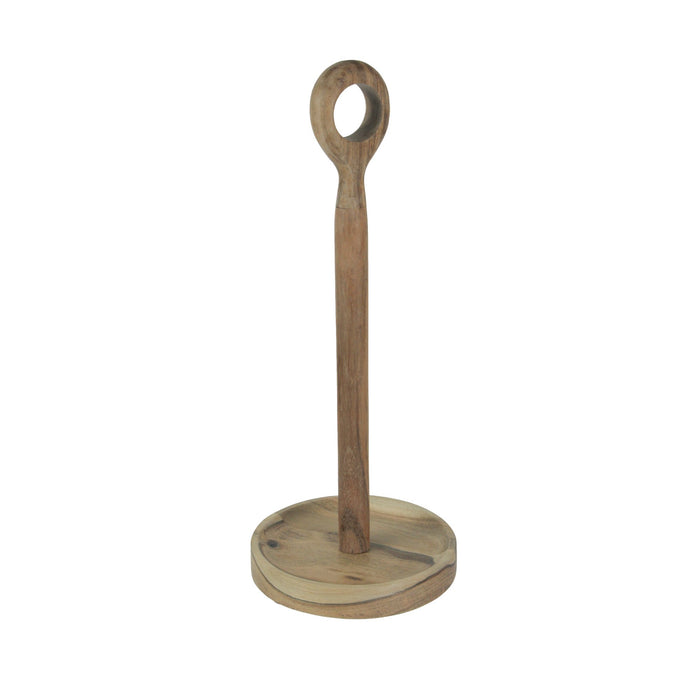 Natural Acacia Wood Paper Towel Holder
