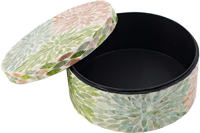 Floral Capiz Box