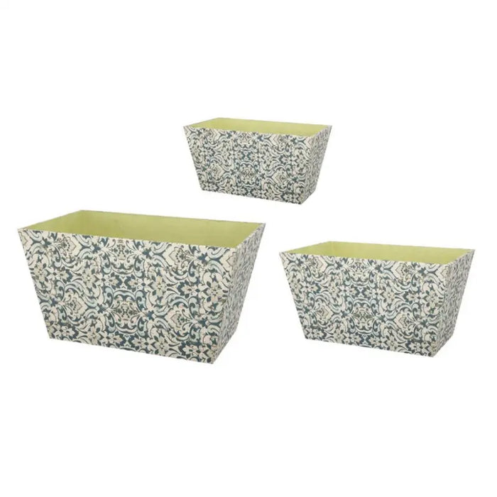 Yellow Floral Container
