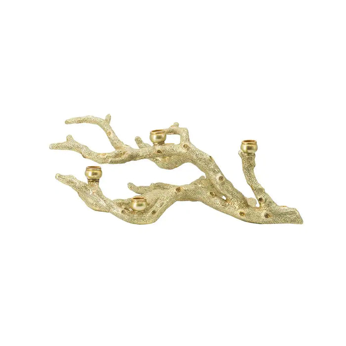 Champagne Tree Branch Candle Holder