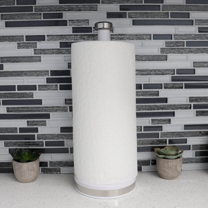 Soho Freestanding Tin Paper Towel Holder