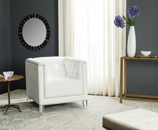 Hollywood Glam Tufted Acrylic Club Chair