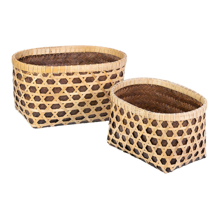 Patterned Woven Containers