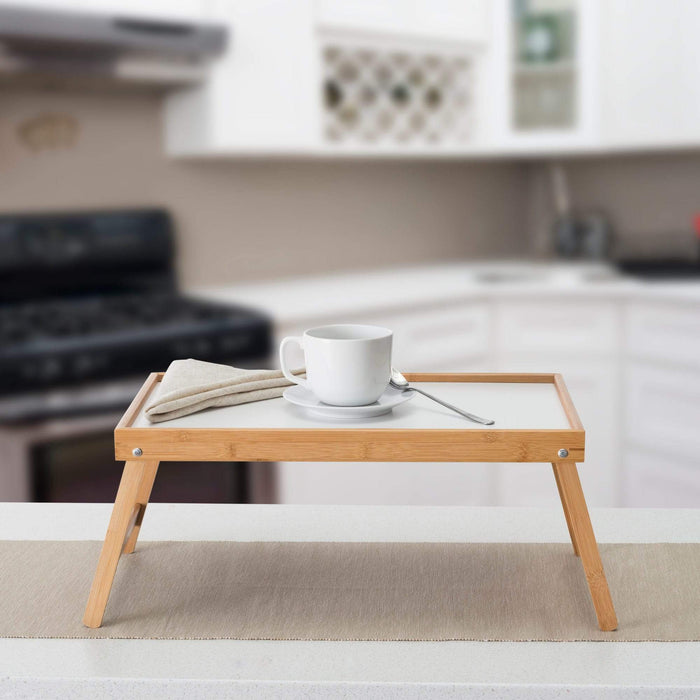 Bed Tray With White Surface