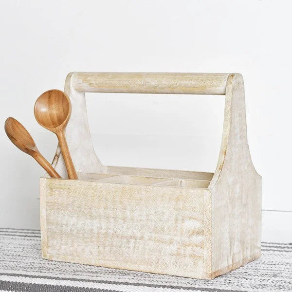 Wooden Utensil Holder