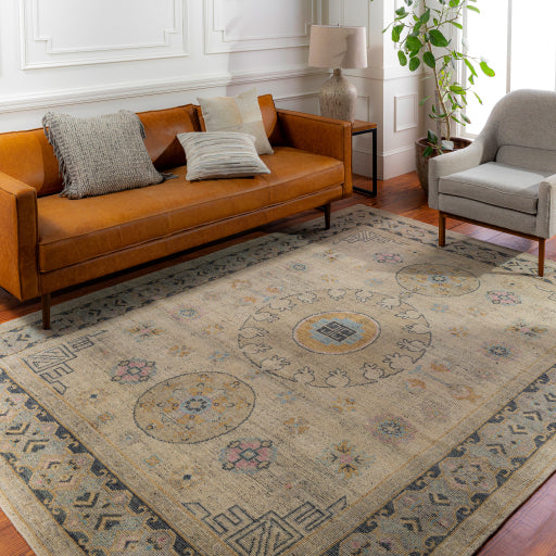 Smyrna Mustard 6x9 Wool Rug