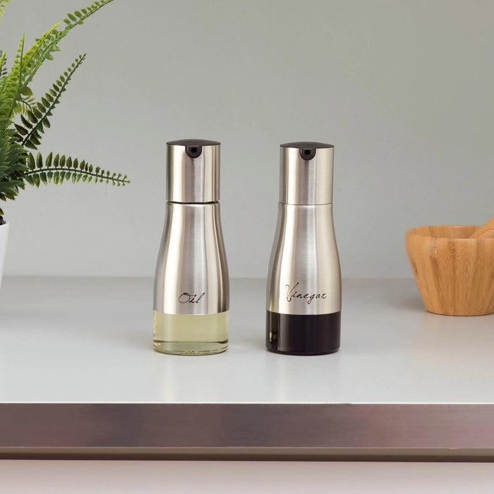 Stainless Steel Oil And Vinegar Set