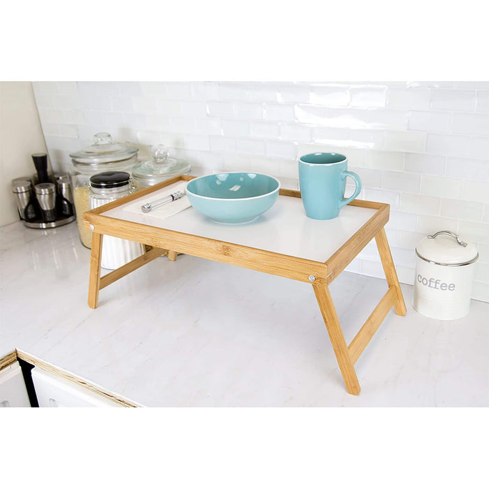 Bed Tray With White Surface
