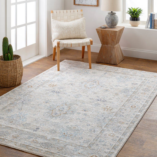 Virginia Light Gray 5x8 Rug